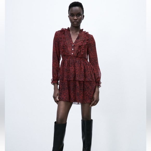 Zara Animal Print Dress - Picture 4 of 4